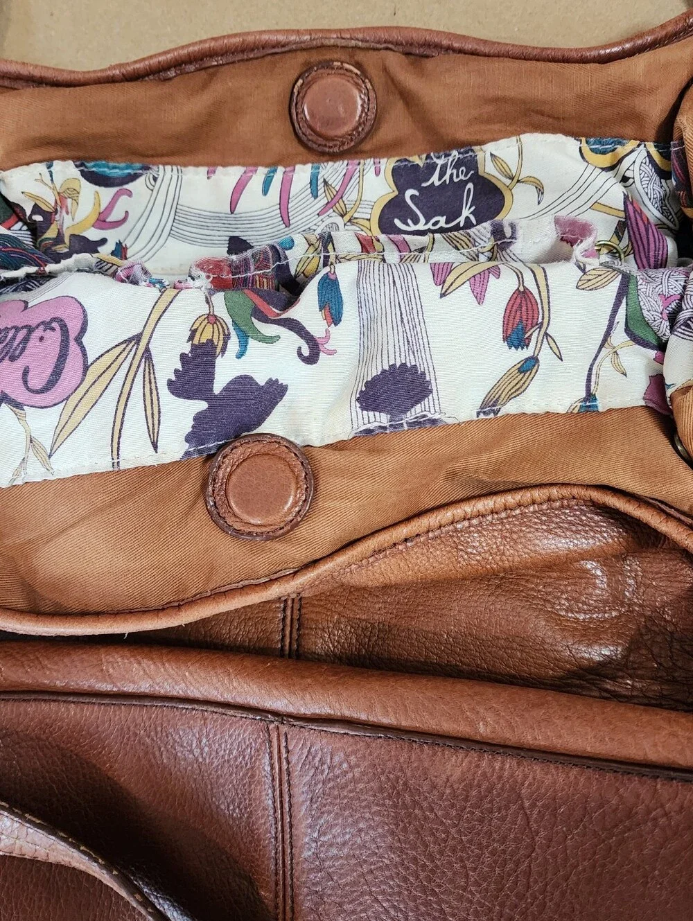 The Sak Women Soft Leather Tote Shoulder Bag Purse XXL 17